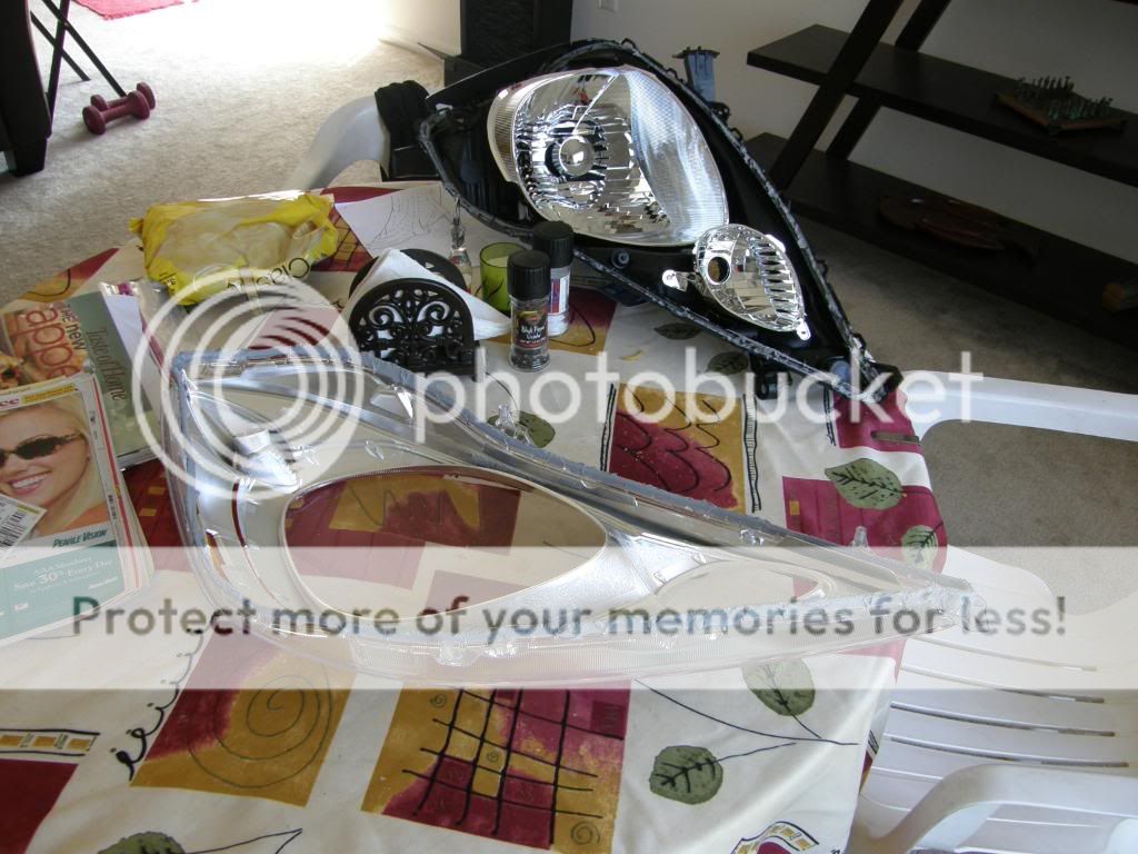 DIY headlight painting Unofficial Honda FIT Forums