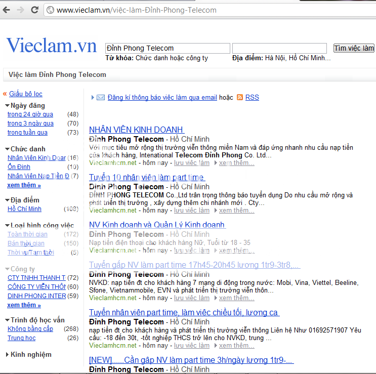 tẩy chay hình thức đa cấp Đỉnh Phong-Telecom lừa đảo sinh viên và người cần việc