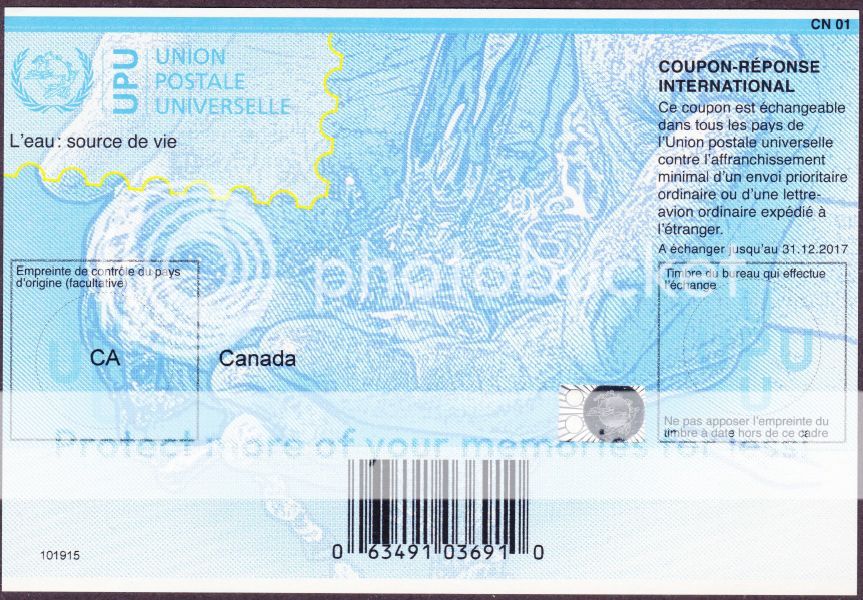International coupons postage